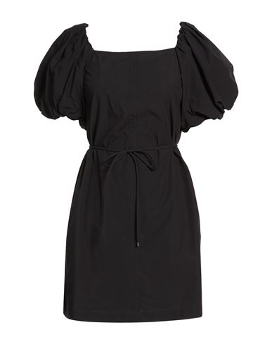 Ottod'ame Woman Mini Dress Black Size 10 Cotton