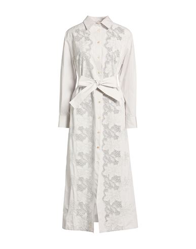 Maxi-Kleid Damen Hellgrau S Damen