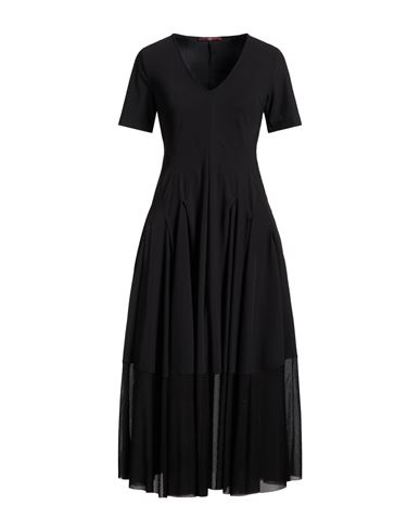 High Tech Playtime Woman Midi Dress Black Size 12 Nylon, Elastane
