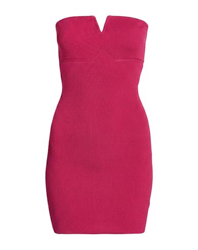 Hopper Woman Mini Dress Fuchsia Size 0 Viscose, Polyester In Pink