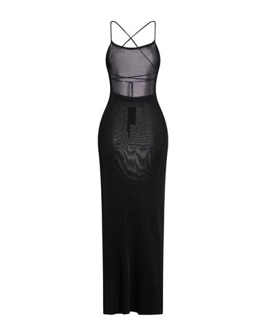 Isabel Benenato Woman Maxi Dress Black Size 8 Viscose
