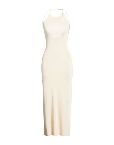 Isabel Benenato Woman Maxi Dress Ivory Size 6 Viscose In White