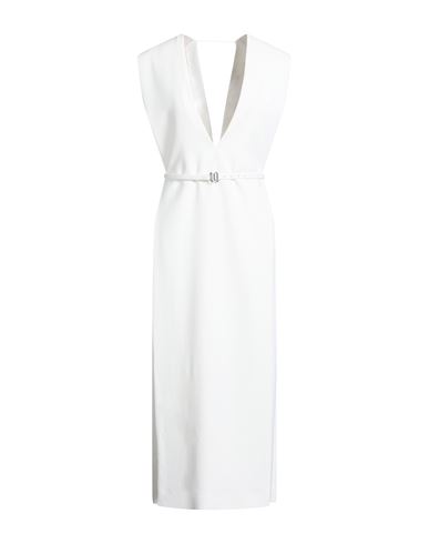 Vestido midi Mujer Blanco 38 Mujer