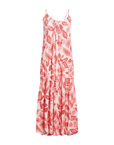 Vila Woman Maxi Dress Light Pink Size 8 Viscose
