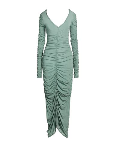 Isabel Benenato Woman Maxi Dress Sage Green Size 6 Viscose