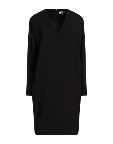 Antonelli Woman Mini Dress Black Size 10 Virgin Wool, Viscose