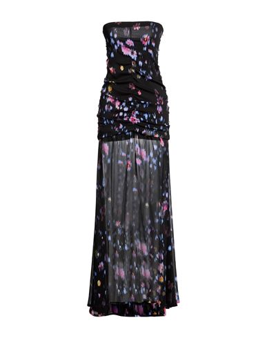 Soallure Woman Maxi Dress Black Size 8 Polyester In Multi