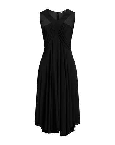 Grifoni Woman Midi Dress Black Size 8 Acetate, Silk
