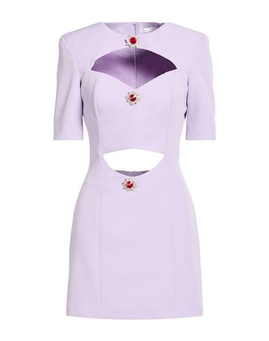 Silence Limited Woman Mini Dress Lilac Size M Pes, Elastane In Purple