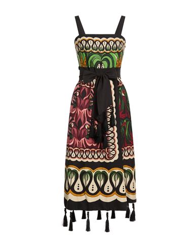 Midi-Kleid Damen Schwarz M,S Damen