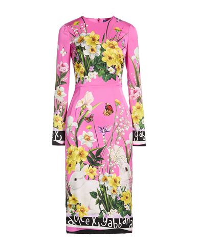 Dolce&Gabbana Vestido midi Mujer Malva 32 Mujer