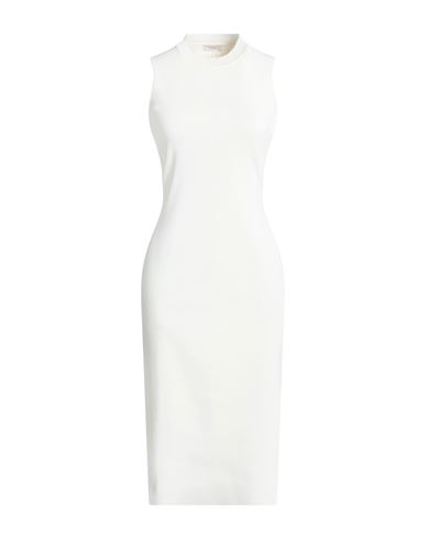Midi-Kleid Damen Off white S Damen
