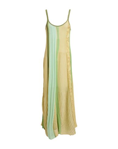 Vestido midi Mujer Verde claro S Mujer