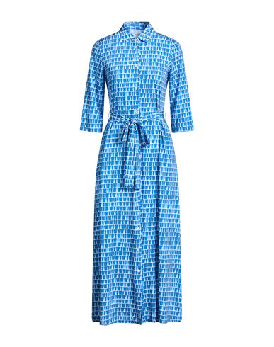 Midi-Kleid Damen Azurblau 36,38,40,44 Damen