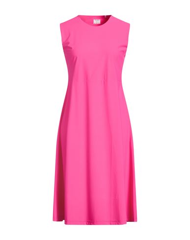 Midi-Kleid Damen Fuchsia 36,38 Damen