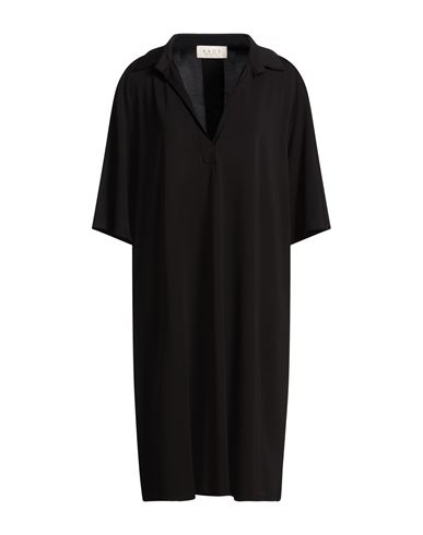 Kaos Woman Midi Dress Black Size 8 Viscose, Polyamide, Elastane