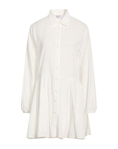 Hopper Woman Mini Dress White Size 6 Cotton