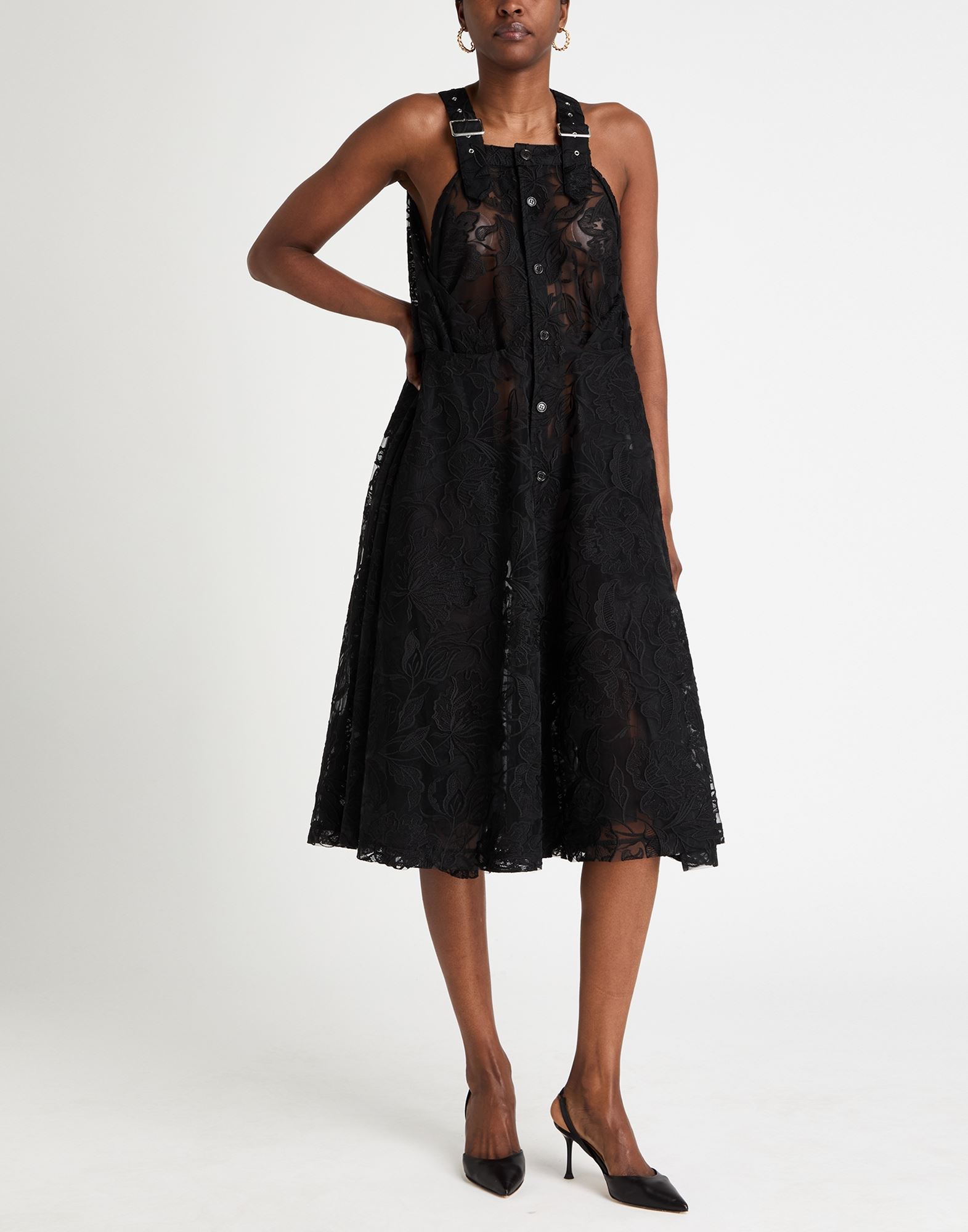  Noir Kei Ninomiya - Kleider - Midi-kleider - On Yoox.com 