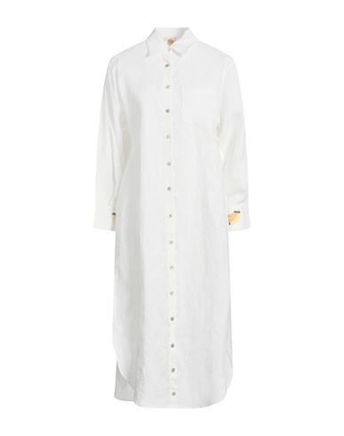 Midi-Kleid Damen Off white M,S,XL,XS Damen
