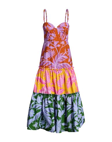 Midi-Kleid Damen Violett M,S,XL,XS,XXS Damen