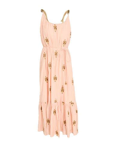 Midi-Kleid Damen Pfirsich L,M,S,XL,XS Damen