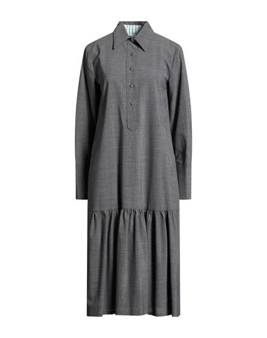Beatrice B Beatrice .b Woman Midi Dress Grey Size 6 Polyester, Viscose, Elastane In Gray