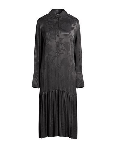 Beatrice B Beatrice .b Woman Midi Dress Charcoal Size 4 Cupro, Viscose In Gray