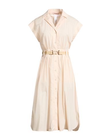 Vestido midi Mujer Beige 36,38,40,42,44,46,48 Mujer