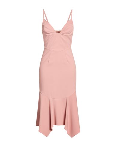 Dsquared2 Woman Midi Dress Antique Rose Size 10 Polyester, Elastane In Pink