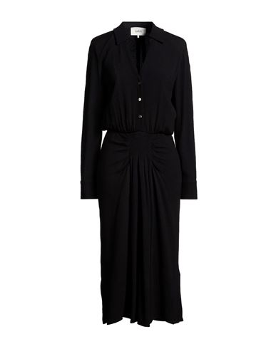 Ba&sh Ba & Sh Woman Midi Dress Black Size 3 Viscose, Elastane