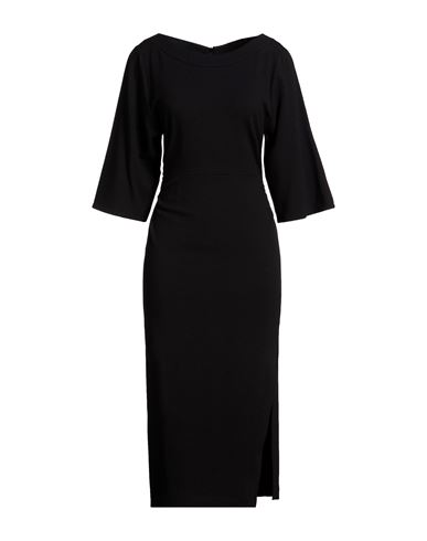 Ba&sh Ba & Sh Woman Midi Dress Black Size 3 Viscose, Wool, Elastane
