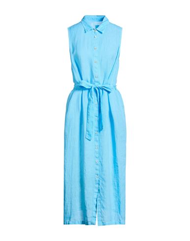 Midi-Kleid Damen Azurblau 38,40,42 Damen