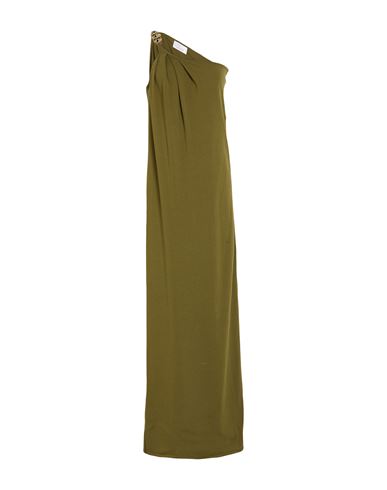 Maxi-Kleid Damen Militärgrün S Damen