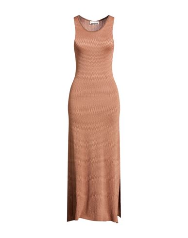 Midi-Kleid Damen Lachs M Damen