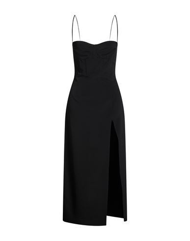 Mvp Wardrobe Woman Maxi Dress Black Size 4 Acetate, Silk