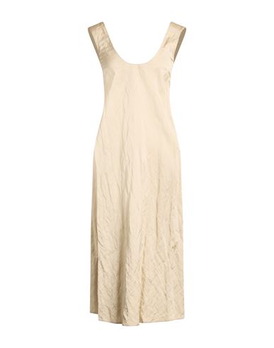 Vestido midi Mujer Beige 34,36,38,40 Mujer