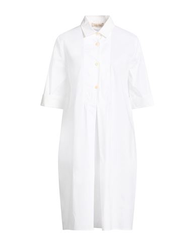 Midi-Kleid Damen Weiß 36 Damen