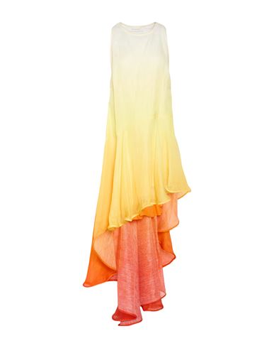 Vestido largo Mujer Amarillo 4 Mujer
