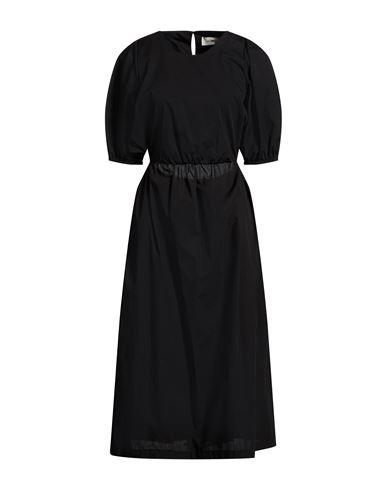 Midi-Kleid Damen Schwarz M,S Damen