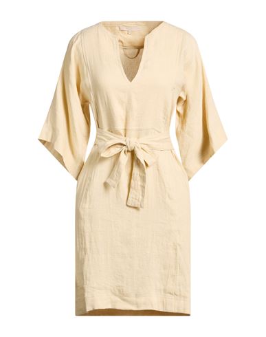 Vanessa Bruno Woman Mini Dress Beige Size 6 Linen, Viscose In Sand