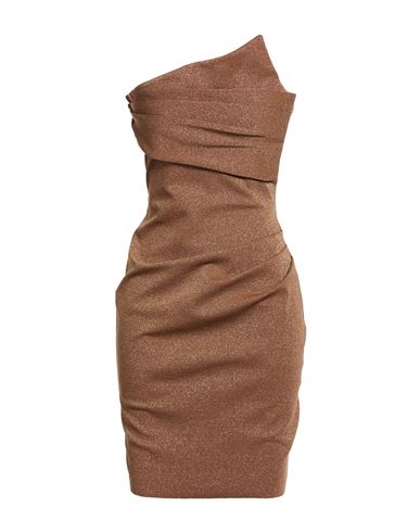 Minivestido Mujer Marrón 38 Mujer