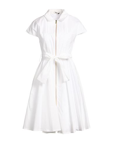 Midi-Kleid Damen Weiß 32 Damen