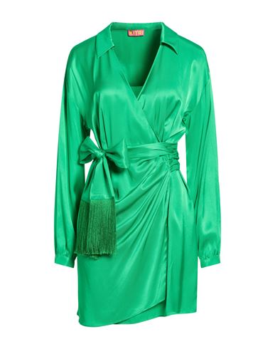Minivestido Mujer Verde S Mujer