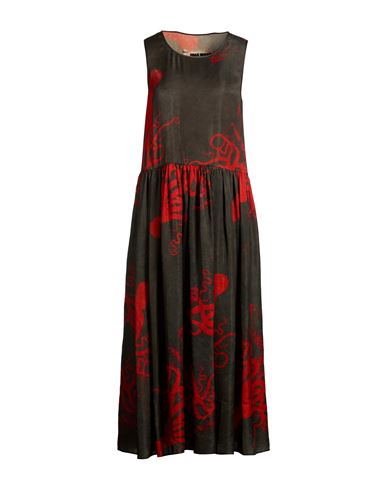 Vestido midi Mujer Rojo S Mujer