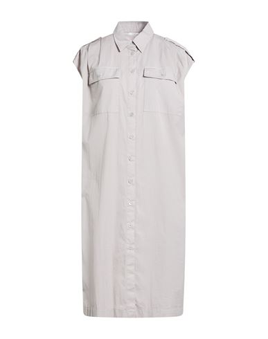 Vestido midi Mujer Gris perla 38 Mujer