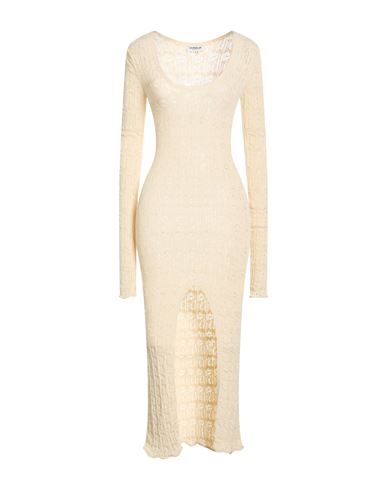 Midi-Kleid Damen Cremeweiß 32,34,36,38 Damen
