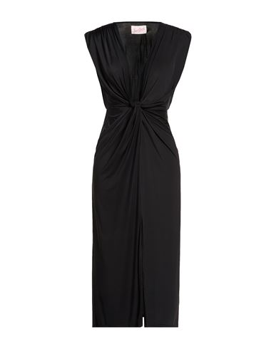 Midi-Kleid Damen Schwarz M Damen