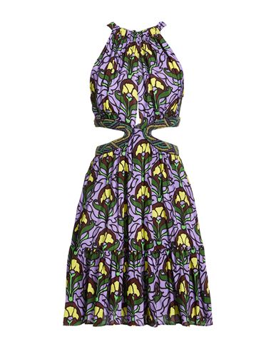 Midi-Kleid Damen Violett M,S Damen