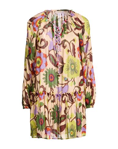 Anjuna Woman Mini Dress Beige Size M Cotton, Silk In Sand