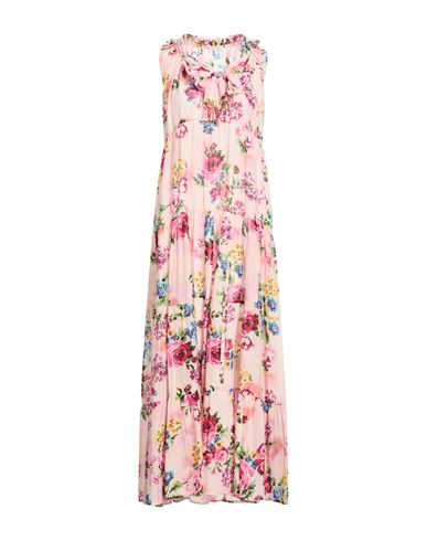 Anjuna Woman Maxi Dress Light Pink Size M Cotton, Silk